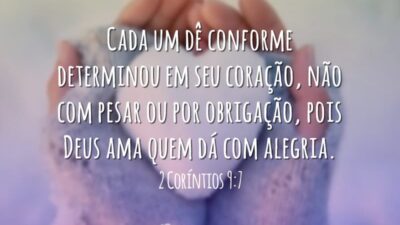 Dê conforme seu coração