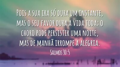De manhã irrompe alegria