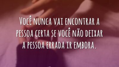 Deixe a pessoa errada ir