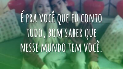 Bom saber que tem você