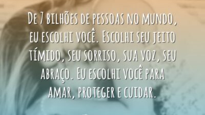Eu escolhi você