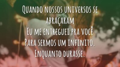 Eu me entreguei pra você