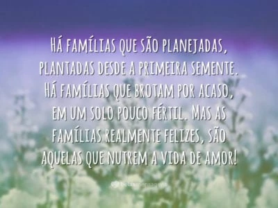 Famílias felizes