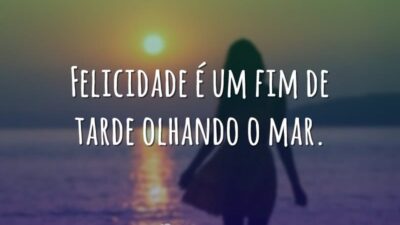 Felicidade é um fim de tarde