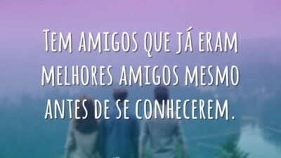 Já eram melhores amigos