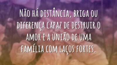 Nada destrói nossa união