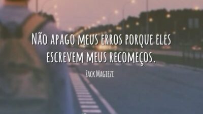 Não apago meus erros