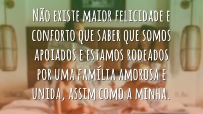 Não existe maior felicidade
