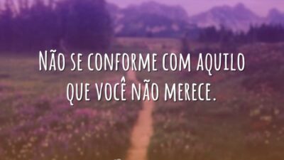 Não se conforme
