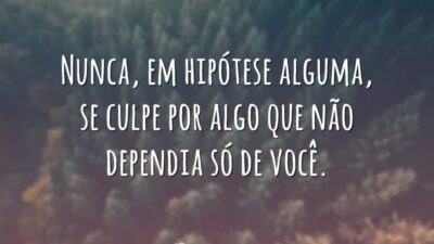 Não se culpe