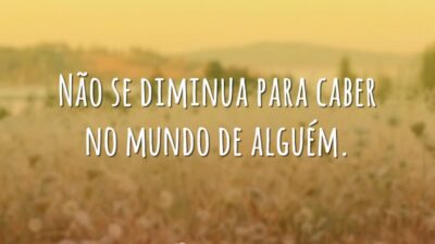 Não se diminua
