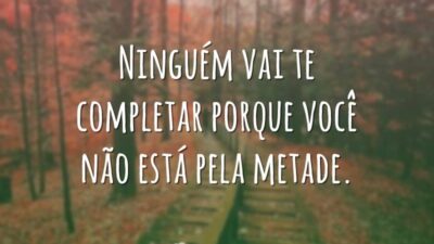 Ninguém vai te completar