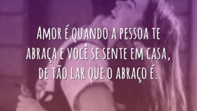 O abraço é lar
