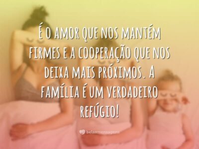 O amor nos mantém