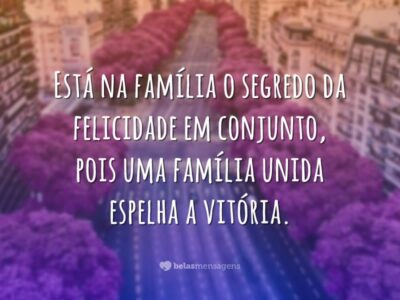 O segredo está na família