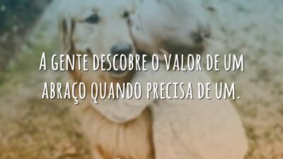 O valor de um abraço