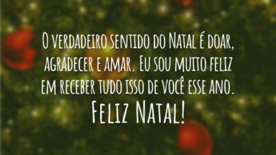 O verdadeiro sentido do Natal…