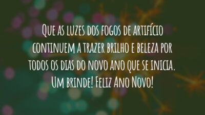 Um brinde ao Ano Novo!