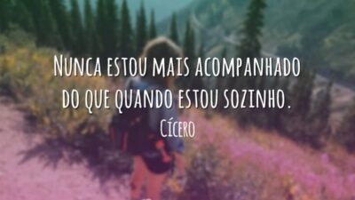 Sozinho estou acompanhado