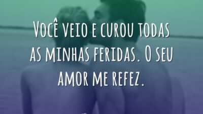 Você veio e curou todas as minhas feridas. O seu amor me&hellip;