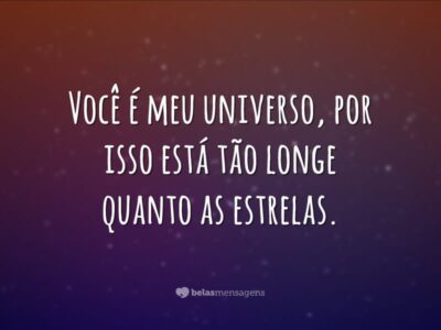 Você é meu universo