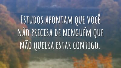 Você não precisa de ninguém