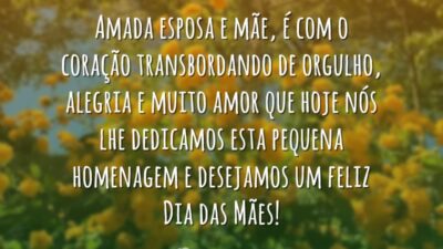 Amada esposa e mãe