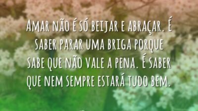 Amar não é só beijar