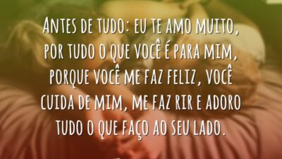 Amo passar meus dias com você