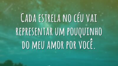 Cada estrela no céu