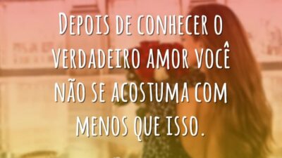 Depois de conhecer