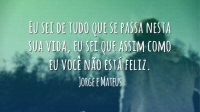 Eu sei de tudo que se passa nesta sua vida, eu sei&hellip;