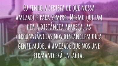 Eu tenho a certeza