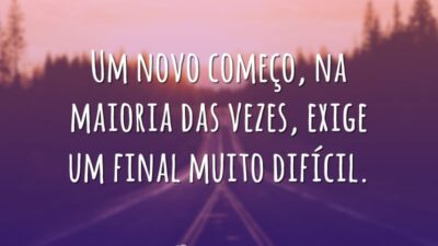 Final difícil, novo começo
