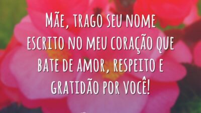 Mãe, trago seu nome