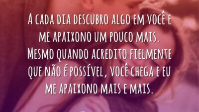 Me apaixono mais e mais