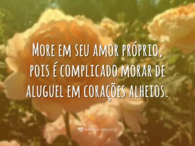 More no amor próprio