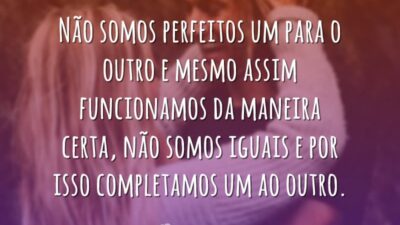 Não somos perfeitos