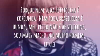 Porque nem toda feiticeira é corcunda. Nem toda brasileira é bunda, meu&hellip;