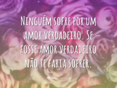 Ninguém sofre por amor