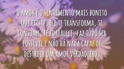 O sentimento mais bonito