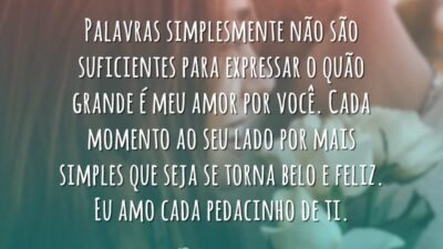 Palavras não são suficientes
