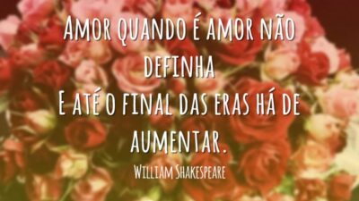 Quando é amor não definha