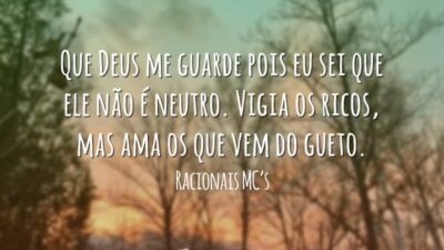 Que Deus me guarde pois eu sei que ele não é neutro.&hellip;