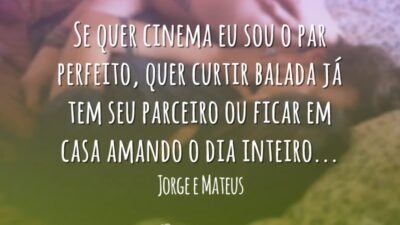 Se quer cinema eu sou o par perfeito, quer curtir balada já&hellip;