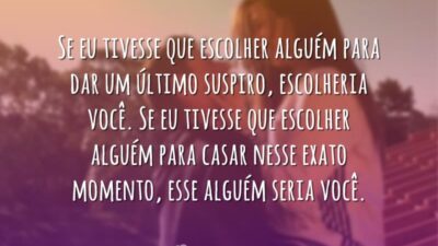 Sempre escolherei você