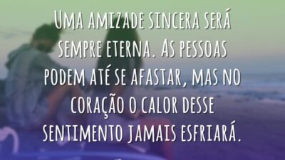 Uma amizade sincera