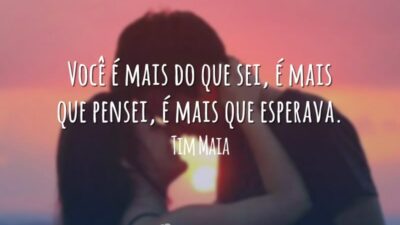 Você é mais do que sei, é mais que pensei, é mais&hellip;