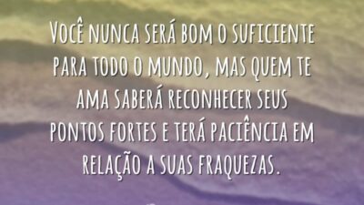 Você nunca será bom