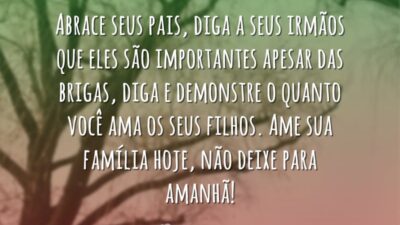 Abrace seus pais